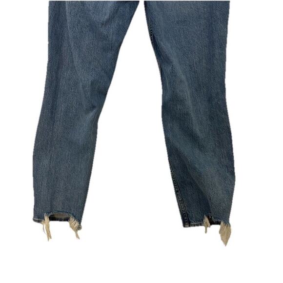 Abercrombie & Fitch The Mom High Rise Jeans Curve Love Womens 32x27.5 Distressed - Picture 6 of 13